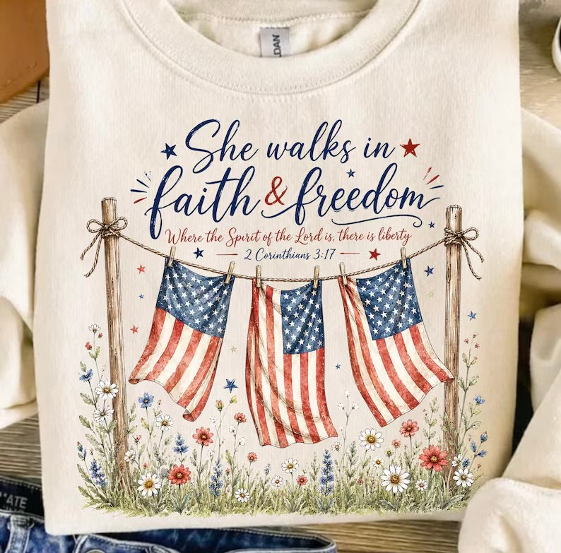 She Walks in Faith & Freedom